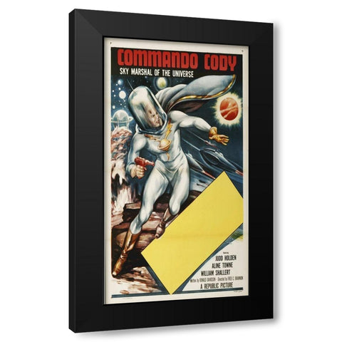 Commando Cody, 1953 Black Modern Wood Framed Art Print by Hollywood Photo Archive