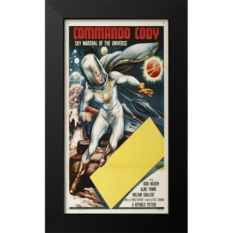 Commando Cody, 1953 Black Modern Wood Framed Art Print by Hollywood Photo Archive
