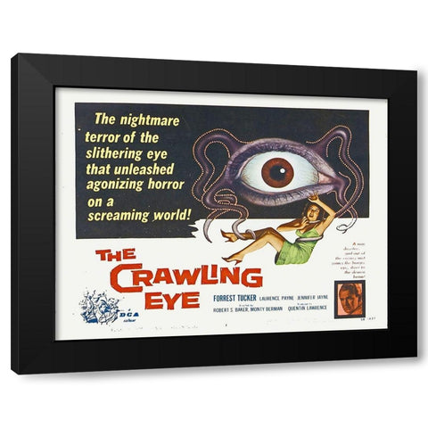 The Crawling Eye Black Modern Wood Framed Art Print by Hollywood Photo Archive