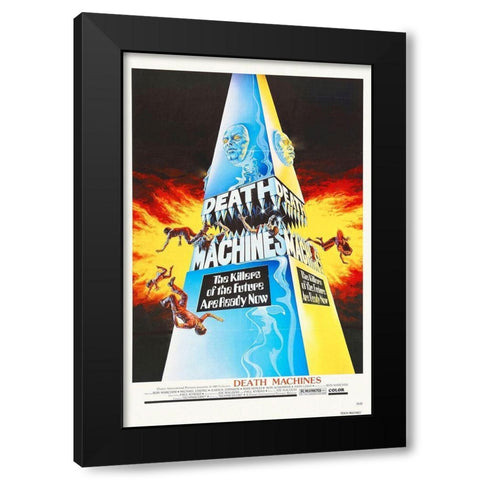 Death Machines Black Modern Wood Framed Art Print by Hollywood Photo Archive