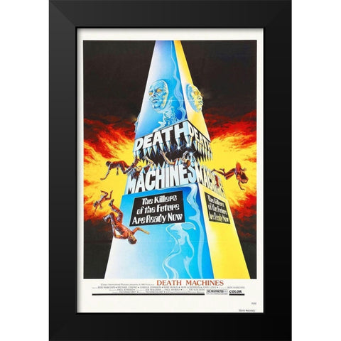 Death Machines Black Modern Wood Framed Art Print by Hollywood Photo Archive