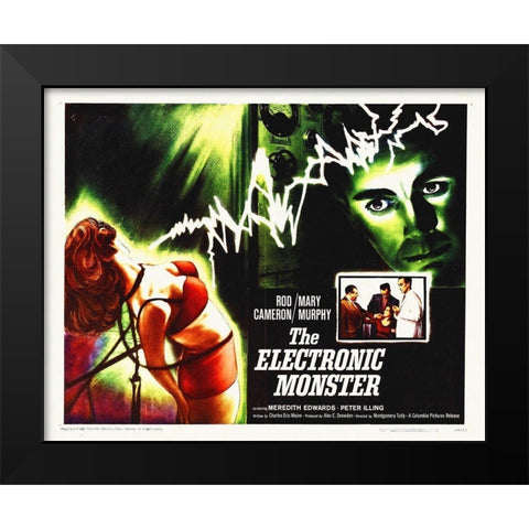 Electronic Monster Black Modern Wood Framed Art Print by Hollywood Photo Archive