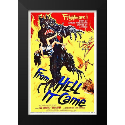 From-Hell-It-Came Black Modern Wood Framed Art Print by Hollywood Photo Archive