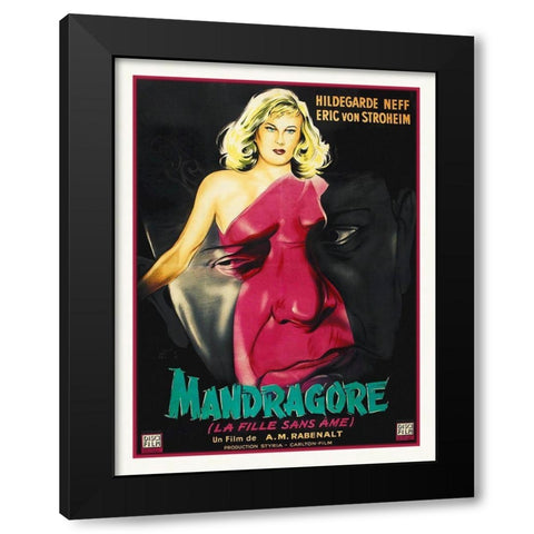 French - Mandragore Black Modern Wood Framed Art Print by Hollywood Photo Archive