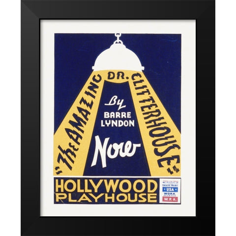 The Amazing Dr. Clitterhouse Black Modern Wood Framed Art Print by Hollywood Photo Archive