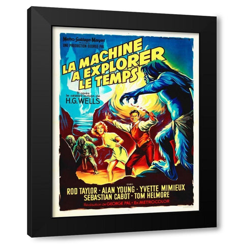 The Time Machine, 1960 - French Black Modern Wood Framed Art Print with Double Matting by Hollywood Photo Archive