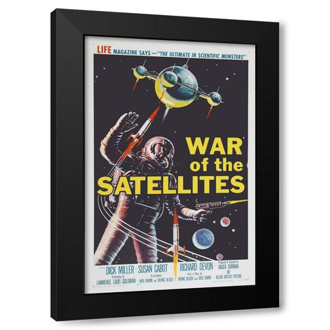 War Of The Satellites, 1958 Black Modern Wood Framed Art Print by Hollywood Photo Archive