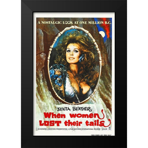 When Women Lost Their Tails Black Modern Wood Framed Art Print by Hollywood Photo Archive