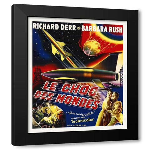 French - When Worlds Collide, 1951 Black Modern Wood Framed Art Print by Hollywood Photo Archive