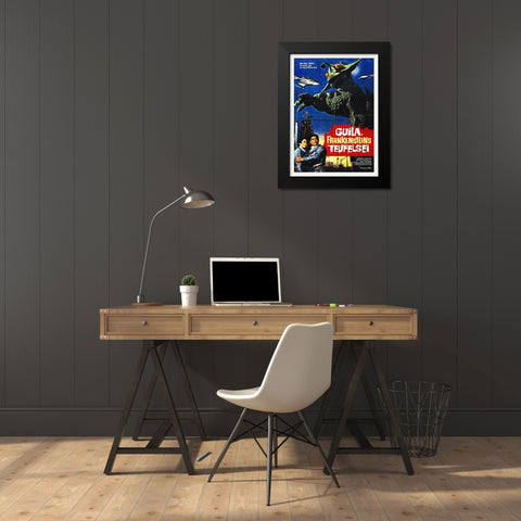 X From Outer Space - German Black Modern Wood Framed Art Print by Hollywood Photo Archive