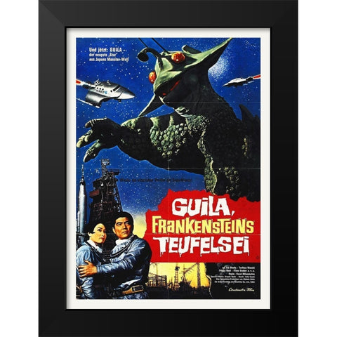 X From Outer Space - German Black Modern Wood Framed Art Print by Hollywood Photo Archive