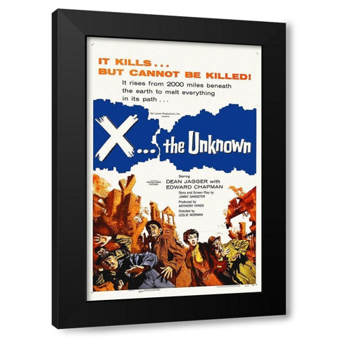 X...The Unknown, 1957 Black Modern Wood Framed Art Print with Double Matting by Hollywood Photo Archive