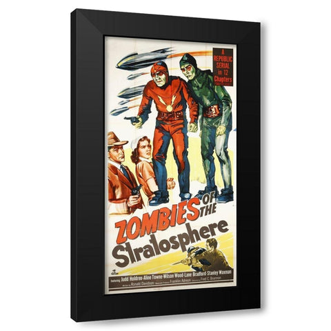 Zombies Of The Stratosphere, 1952 Black Modern Wood Framed Art Print by Hollywood Photo Archive