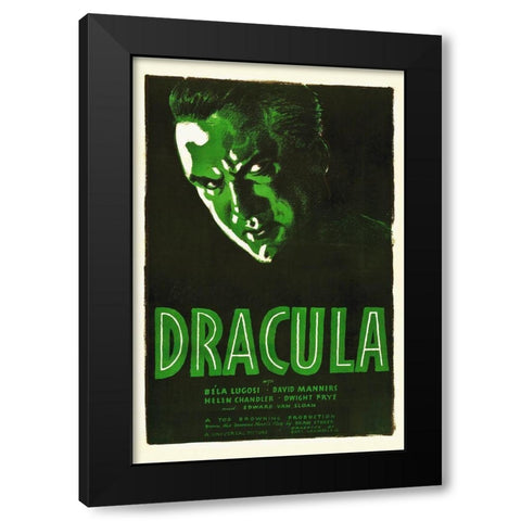 Dracula Black Modern Wood Framed Art Print with Double Matting by Hollywood Photo Archive