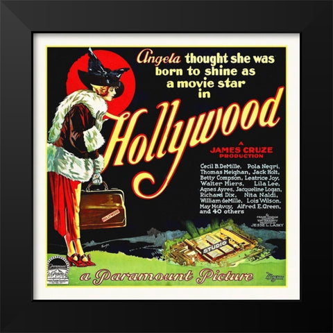 Hollywood $9,000 Black Modern Wood Framed Art Print by Hollywood Photo Archive