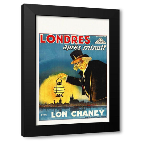 London After Midnight - Lon Chaney Black Modern Wood Framed Art Print by Hollywood Photo Archive