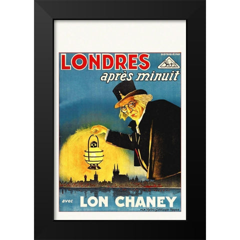 London After Midnight - Lon Chaney Black Modern Wood Framed Art Print by Hollywood Photo Archive