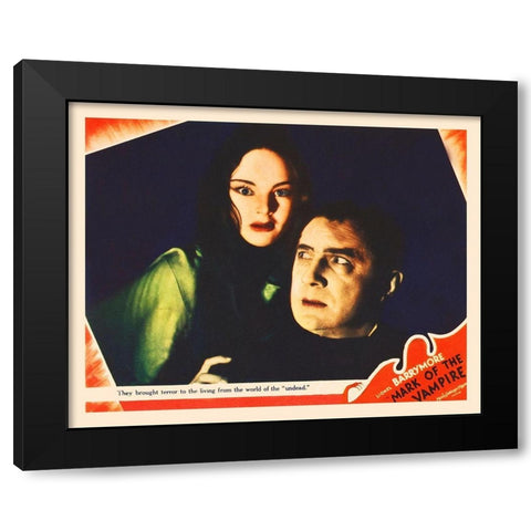 Mark of The Vampire Black Modern Wood Framed Art Print by Hollywood Photo Archive