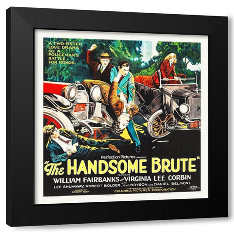 The Hamdsome Brute, 1925 Black Modern Wood Framed Art Print by Hollywood Photo Archive