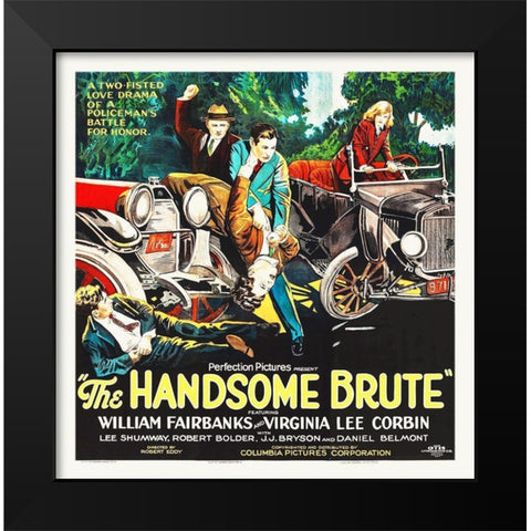 The Hamdsome Brute, 1925 Black Modern Wood Framed Art Print by Hollywood Photo Archive