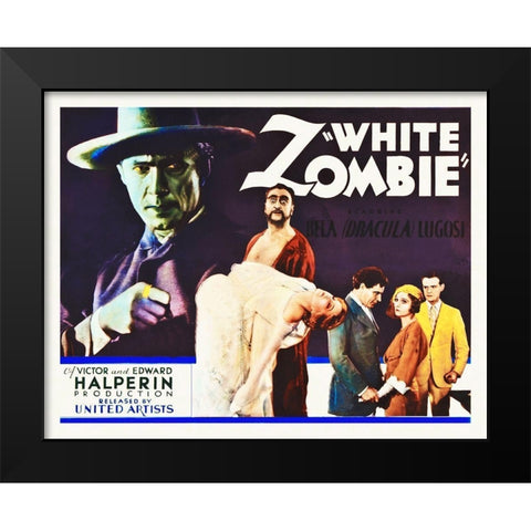 White Zombie Black Modern Wood Framed Art Print by Hollywood Photo Archive
