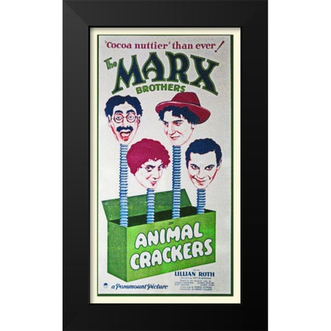 Marx Brothers - Animal Crackers 01 Black Modern Wood Framed Art Print by Hollywood Photo Archive