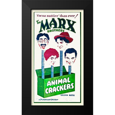 Marx Brothers - Animal Crackers 03 Black Modern Wood Framed Art Print by Hollywood Photo Archive