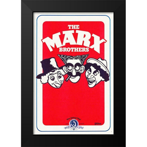 Marx Brothers - French - Cartoon - Stock Black Modern Wood Framed Art Print by Hollywood Photo Archive
