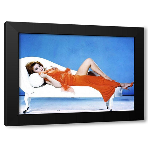 Ann-Margret - The Swinger Black Modern Wood Framed Art Print by Hollywood Photo Archive