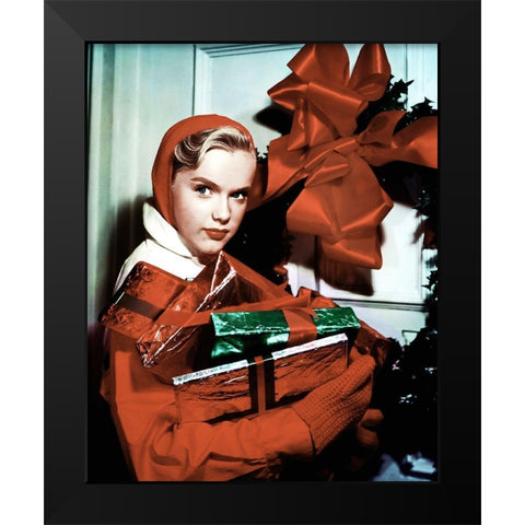 Anne Francis Black Modern Wood Framed Art Print by Hollywood Photo Archive