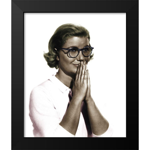 Bel Geddes - Vertigo Black Modern Wood Framed Art Print by Hollywood Photo Archive