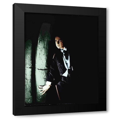 Bela Lugosi - Dracula Black Modern Wood Framed Art Print by Hollywood Photo Archive