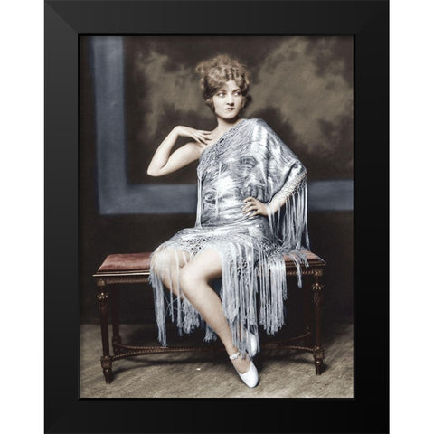 Bernice Ackerman Black Modern Wood Framed Art Print by Hollywood Photo Archive