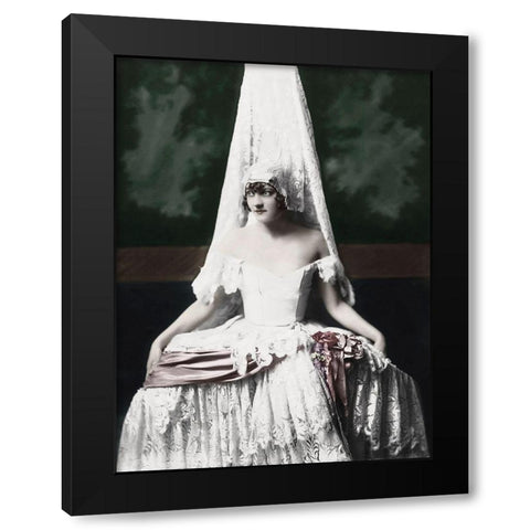 Bernice Ackerman Black Modern Wood Framed Art Print by Hollywood Photo Archive