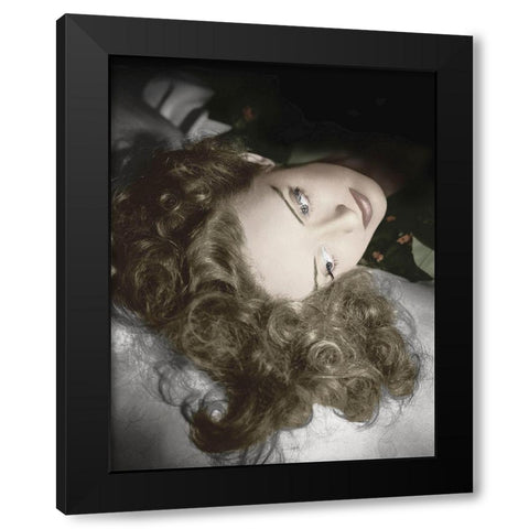 Bette Davis Black Modern Wood Framed Art Print by Hollywood Photo Archive