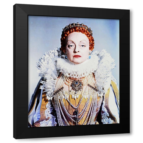 Bette Davis Black Modern Wood Framed Art Print by Hollywood Photo Archive