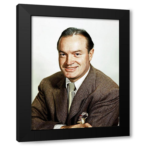 Bob Hope Black Modern Wood Framed Art Print by Hollywood Photo Archive