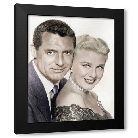 Cary Grant with Ginger Rogers - Monkey Business Black Modern Wood Framed Art Print with Double Matting by Hollywood Photo Archive