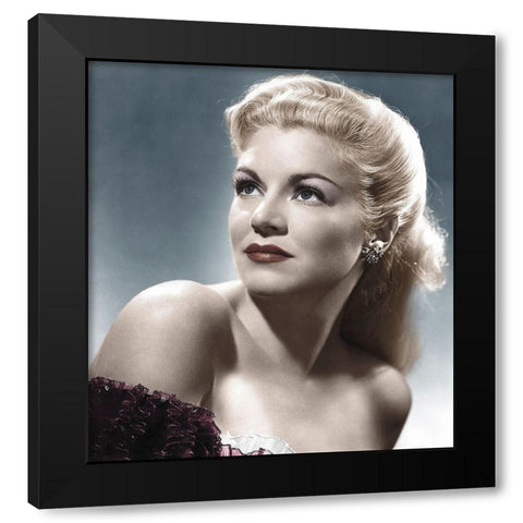 Claire Trevor Black Modern Wood Framed Art Print by Hollywood Photo Archive