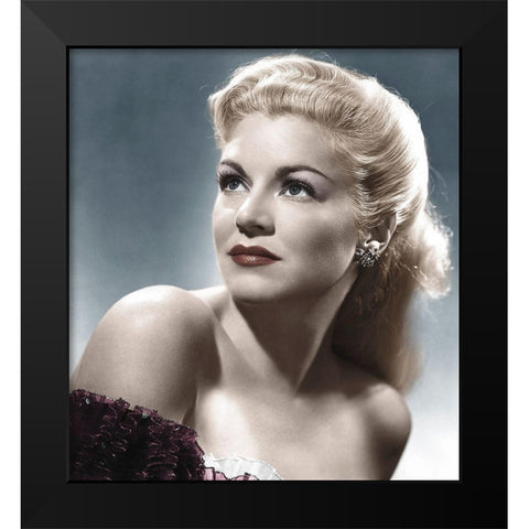 Claire Trevor Black Modern Wood Framed Art Print by Hollywood Photo Archive