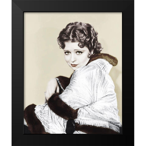Clara Bow - The Savage Black Modern Wood Framed Art Print by Hollywood Photo Archive