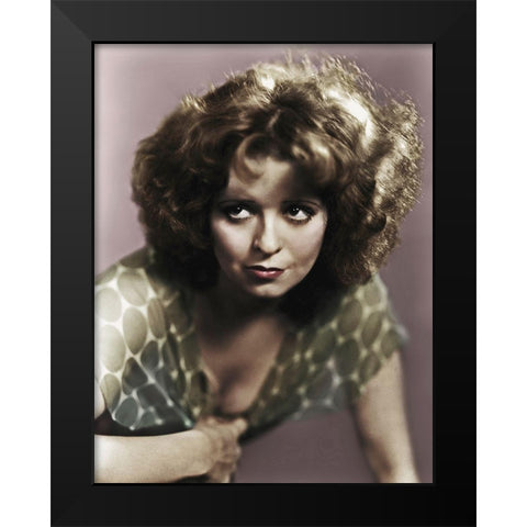 Clara Bow - The Savage Black Modern Wood Framed Art Print by Hollywood Photo Archive