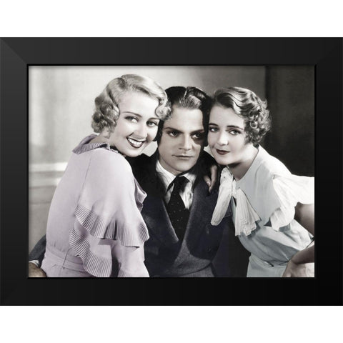 James Cagney - Footlight Parade Black Modern Wood Framed Art Print by Hollywood Photo Archive