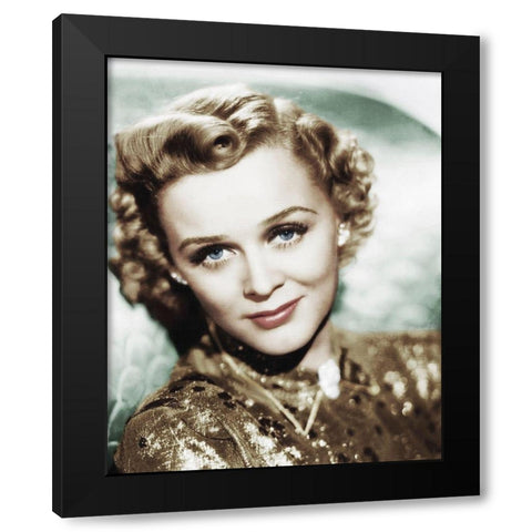 Gloria Stuart Black Modern Wood Framed Art Print with Double Matting by Hollywood Photo Archive