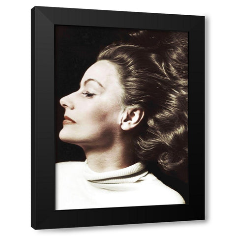 Greta Garbo Black Modern Wood Framed Art Print with Double Matting by Hollywood Photo Archive
