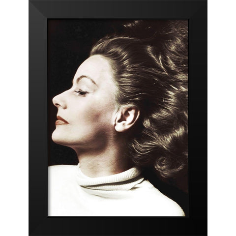 Greta Garbo Black Modern Wood Framed Art Print by Hollywood Photo Archive