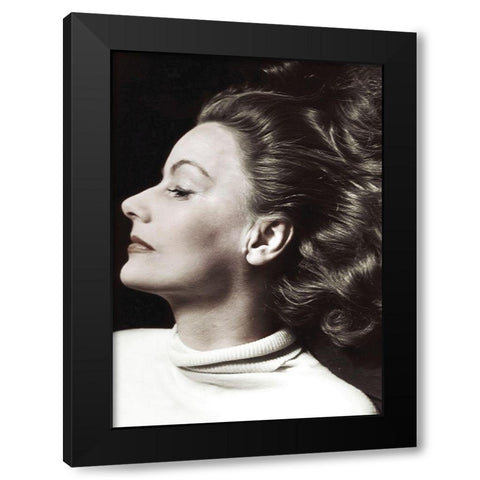 Greta Garbo Black Modern Wood Framed Art Print with Double Matting by Hollywood Photo Archive