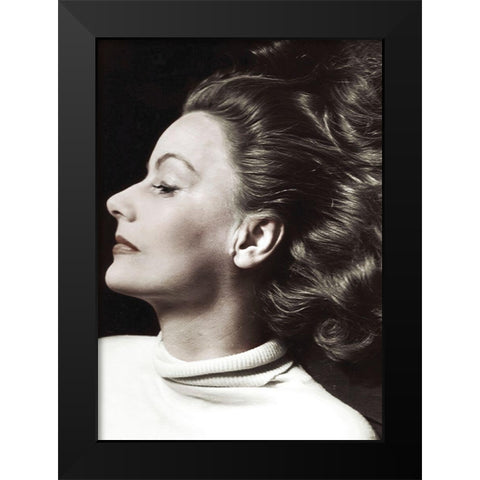Greta Garbo Black Modern Wood Framed Art Print by Hollywood Photo Archive