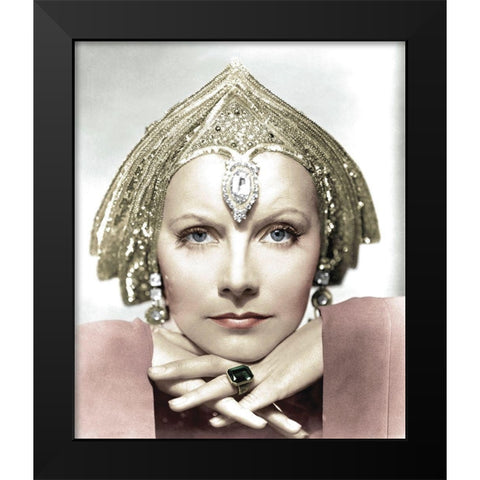 Greta Garbo - Mata Hari Black Modern Wood Framed Art Print by Hollywood Photo Archive