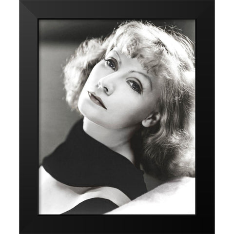 Greta Garbo - Susanne Lennox,  Her Fall And Rise Black Modern Wood Framed Art Print by Hollywood Photo Archive